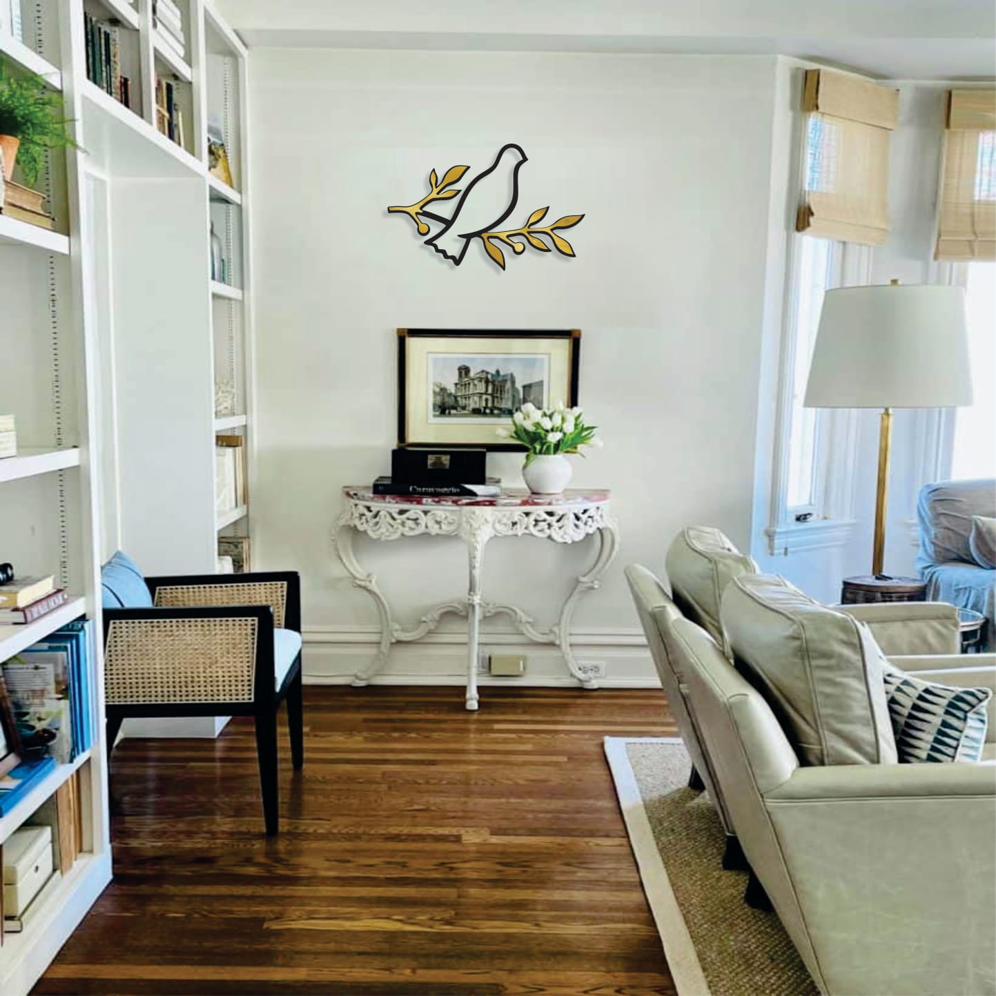 FloraWing Perch – A Timeless Symbol of Serenity and Strength!